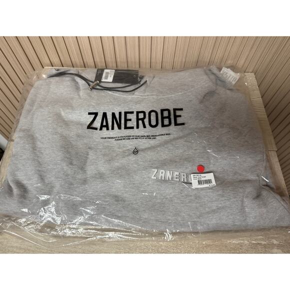 Zanerobe Men's Racer Hood Sweatshirt in Grey Sz XL - Picture 7 of 7